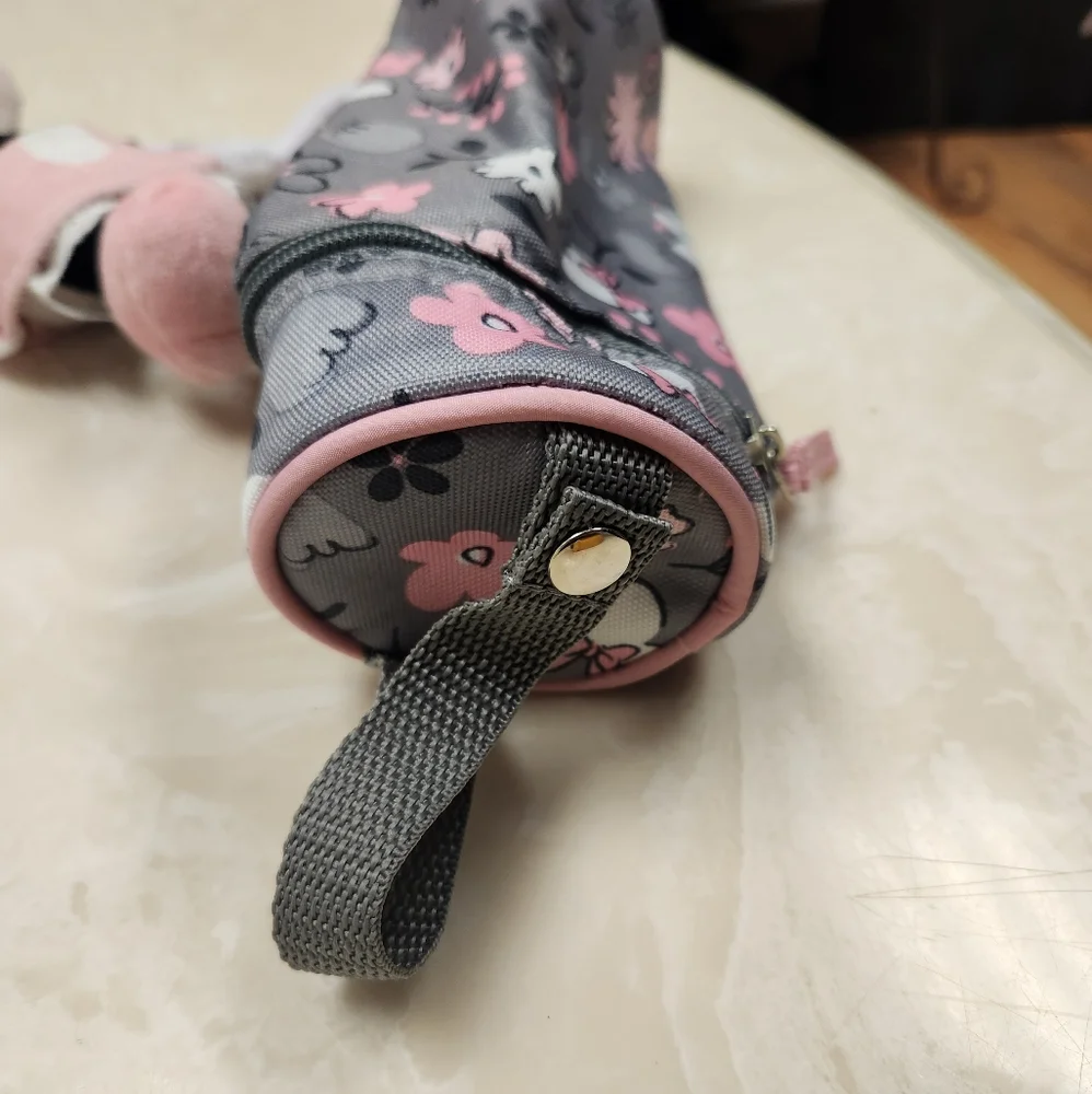 Disney Baby Minnie Mouse Plush Binky Pacifier Holder & Insulated Bottle Holder